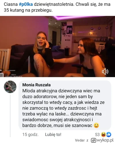 Vedar - co myślicie? ma dziewczyna rację? chłopy po prostu zazdroszczą?
#rozowepaski ...