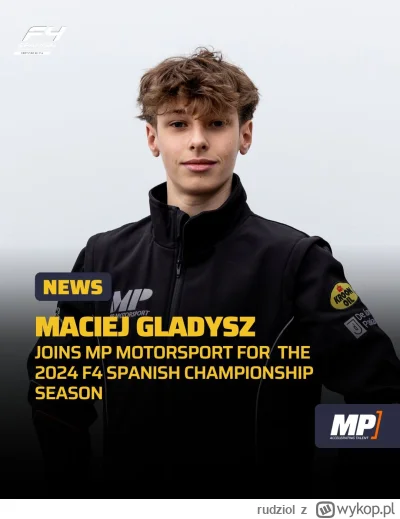 rudziol - #formulapolska Maciej Gładysz dołącza do MP Motorsport.  Z holenderskim zes...