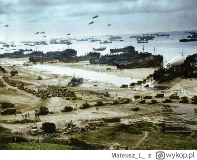 MateuszL - Plaża Omaha Francja, czerwiec 1944.

#nocnewojny