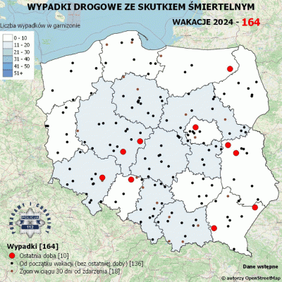 Salido - Minął 28. (z 73) dzień wakacji. 

W ciągu ostatniej doby miało miejsce 10 wy...