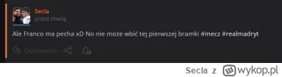 Secla - xDD No i gitara, jak już się rozkręci to pójdzie z górki #mecz #realmadryt