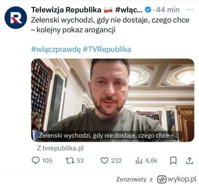 Zenzowaty - ruSSka tv śle wiadomość
#bekazpisu #tvrepublika #rosja #ukraina #wojna