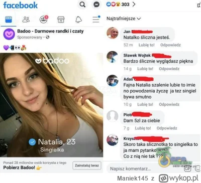 Maniek145 - Hej cipcia
Odpisz
Pls
Halo
Jestes
Jesteś tam