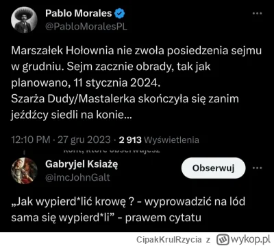 CipakKrulRzycia - #cenzoduda #bekazpisu #polityka #twitter #sejm