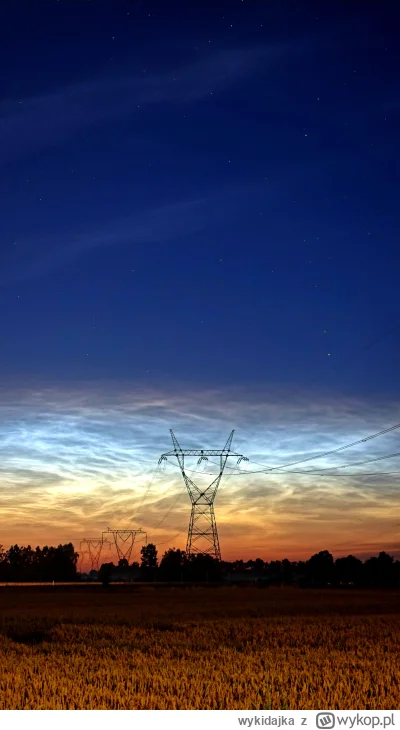 wykidajka - Obłoki srebrzyste (ang. noctilucent clouds – NLC) 11.07.23