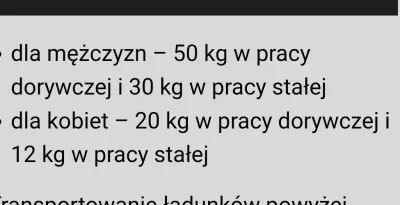 WykopowyInterlokutor - Co sądzicie o obecnych limitach dźwigania w pracy dla kobiet i...