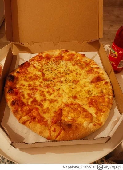 Napalone_Okno - Chłop sobie pizze zamówił. Na Umilenie weekendu. #przegryw #pizza