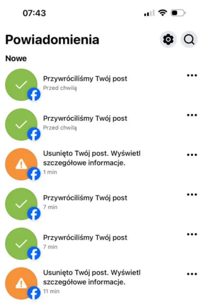 luxkms78 - Podobno się #facebook dwukrotnie pomylił przy dokładnie tym samym poście a...