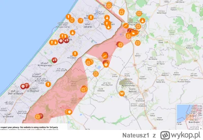 Nateusz1 - https://israelpalestine.liveuamap.com/ - Strona z mapką na bieżąco obrazuj...