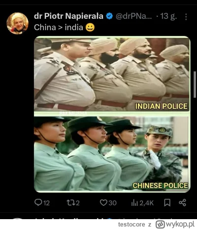 testocore - #napierala chyba jednak da się przekonać do Chin, tyle tam sprężystości. ...