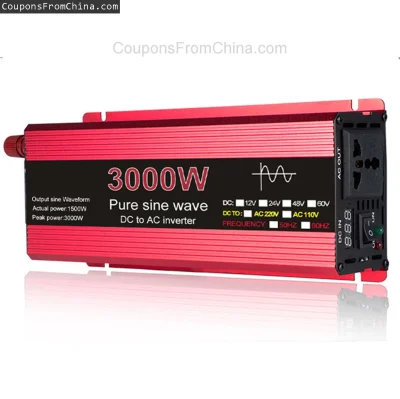 n____S - ❗ 3000W Pure Sine Wave Inverter 12V-220V
〽️ Cena: 65.99 USD (dotąd najniższa...