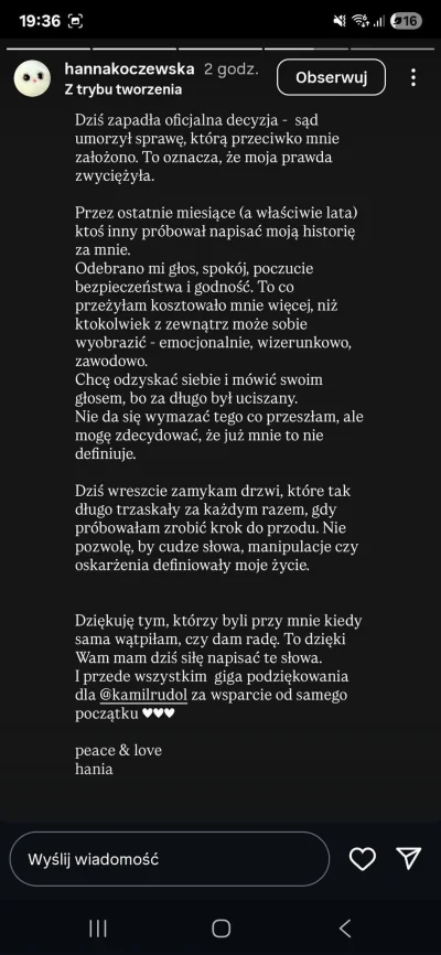 SatanWasa_Babyboomer - W swoim statemencie Hanna Koczewska zataiła informację, że umo...