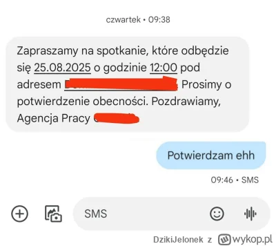 DzikiJelonek - #przegryw jutro na rozmowę o pracę w kołchozie przez agencje ehh