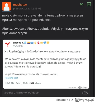 conamirko - @muchatse: kobiety też są w społeczeństwie potrzebne czy to p0lki podludz...