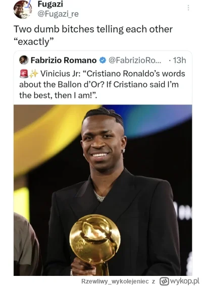 Rzewliwy_wykolejeniec - Kiedy nie przyjechałeś na galę Złotej Piłki, ale jedziesz na ...