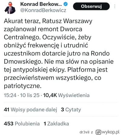 dr3vil - Na jutrzejszym marszu w Warszawie miało być milion osób. I to tylko spośród ...