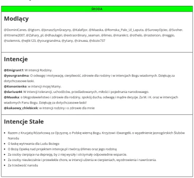 dendrofag - @DominiCanes, @Igtorn, @JonaszSynGrazyny, @Kalafijor, @Maaska, @RomskaPal...