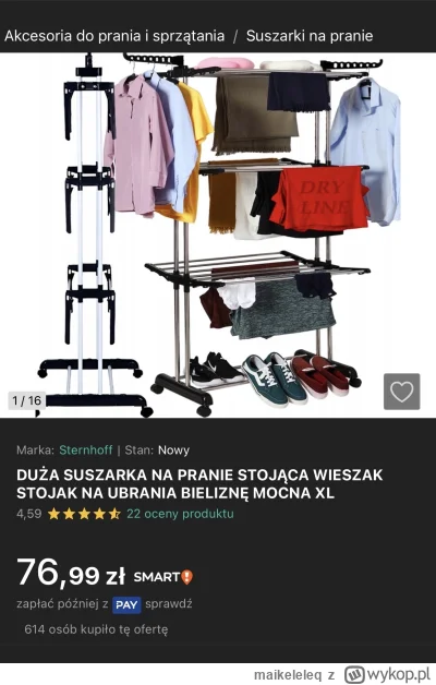 maikeleleq - Ta suszarka na pranie odmieniła moje życie, nie dość że zajmuje mniej mi...