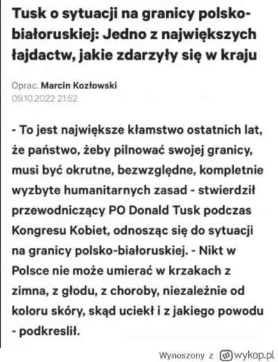 Wynoszony - "Przyjechaliśmy dzisiaj w dość dużym składzie, nie żeby wam przeszkadzać ...