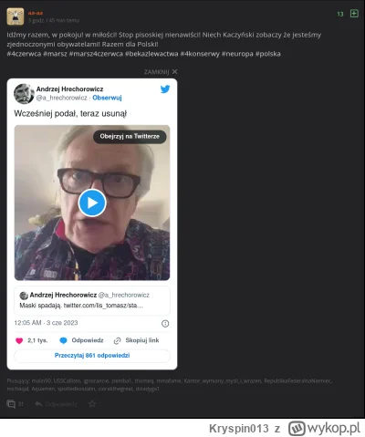 Kryspin013 - >O kurde pisowski aparatczyk z pokolenia/generacji Z oburzony, że ktoś b...