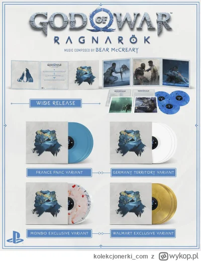 kolekcjonerki_com - Soundtrack z God of War Ragnarök wydany zostanie na 3 winylach. U...