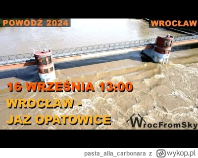 pastaallacarbonara - Odra we Wroclawiu stan z 13:00, poniedzialek.
#powodz #wroclaw