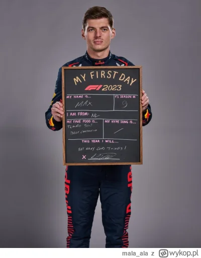 mala_ala - Kierowcy: w tym roku wygram/ będę szybki 
Max: hehe catering będzie mniam ...