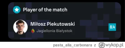 pastaallacarbonara - Dalbym mu duzo wiecej, ale gracz meczu jak nic. Fantastycznie br...