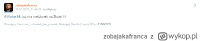 zobajakafranca - Ja to jednak jestem jasnowidzem, idę postawić Totolotka. Każdemu Mir...
