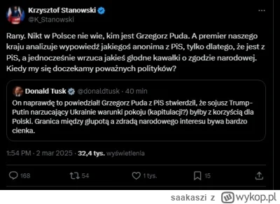 saakaszi - To bronienie PiSu przes Stanowskiego XD Po czym Krzysiu pójdzie nakręcić c...