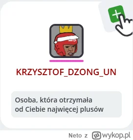 Neto - #podsumowanieroku2024 @KRZYSZTOFDZONGUN wyskakuj z plusa
*plusy za wpisy sport...