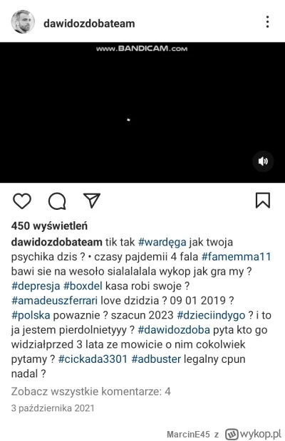 MarcinE45 - Własnie przeglądałem ig pozytywnego Ozdoby i zobaczcie co pisał równe 2 l...