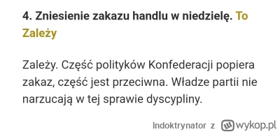 Indoktrynator - @Gilgamesz69: W Konfederacji masz partię wolnościową, narodową i kato...