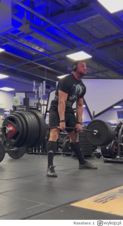 Kasahara - Lekkie 260 kg ciągi i pin press z gumami na dynamikę (bo trzeba mieć dynam...