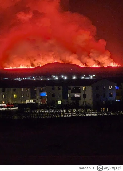 macan - Wulkan na Islandii sobie wybuchł, tzw. erupcja szczelinowa, trzeba przyznać, ...