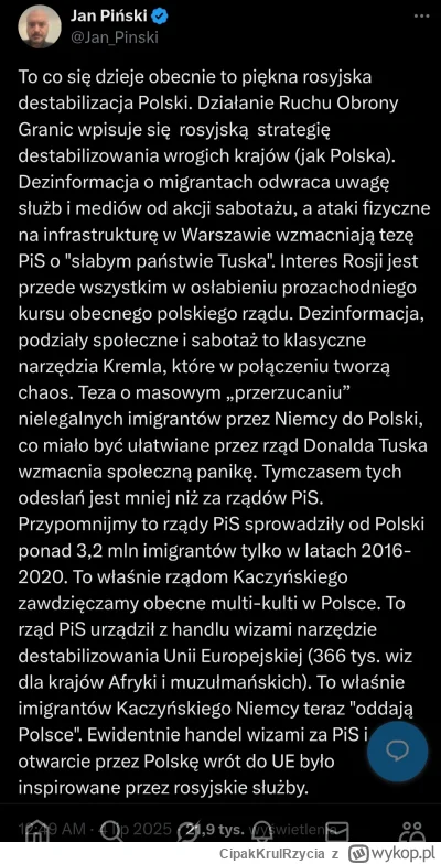 CipakKrulRzycia - #polityka #pinski #polska #rosja