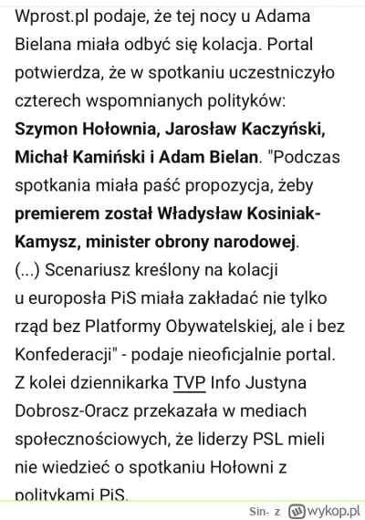 Sin- - PiS jest jak wąż. Nie dość, że wykończy Hołownię, to jeszcze osłabi Koalicję O...