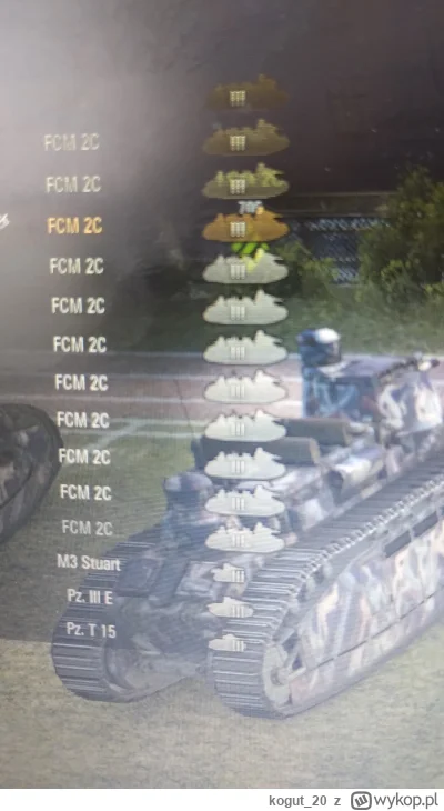 kogut_20 - #wot 
Tak wygląda gra na 3 tierach xd