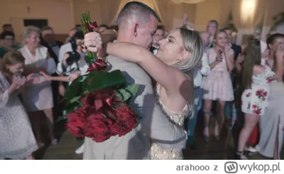 arahooo - Piękne zaręczyny Mateusza z Aleksandrą podczas wesela #wesele #slub #zwiazk...