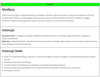 dendrofag - @DominiCanes, @Igtorn, @JonaszSynGrazyny, @Kalafijor, @Maaska, @RomskaPal...