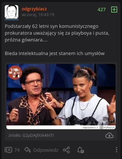 Zakrentas - Wczoraj ten wpis, a dzisiaj Stanowski publikuje film o Wieniawie i Wojewó...