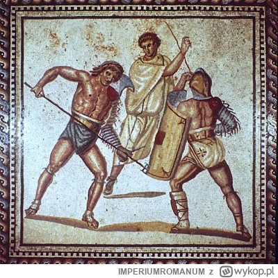 IMPERIUMROMANUM - Summa rudis – sędzia walk gladiatorów

Na arenie między walczącymi ...