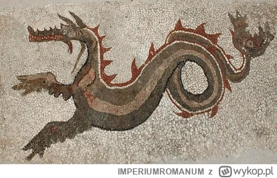 IMPERIUMROMANUM - Smok na antycznej mozaice

Antyczna mozaika ukazująca smoka lub pot...
