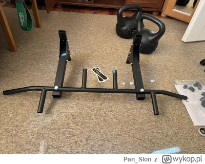 Pan_Slon - 19 lipca pojawił się on! Drązek z szerokim chwytem, na którym mogłem się p...