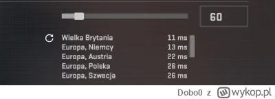 Dobo0 - @lucky_leo: Sprawdź jakie masz pingi na podanych serwerach i daj wyższy ping ...