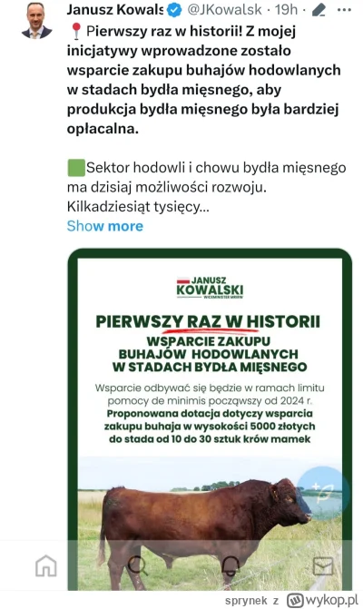 sprynek - Janusz zalatwil 5000 plus na buhaja

#pis #bekazpisu #inflacja #gospodarka ...