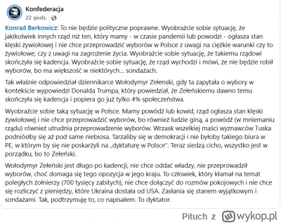 Pituch - Niech konfusia zmieni nazwę na Konfederacja Targowicka, bo idealnie pasuje d...