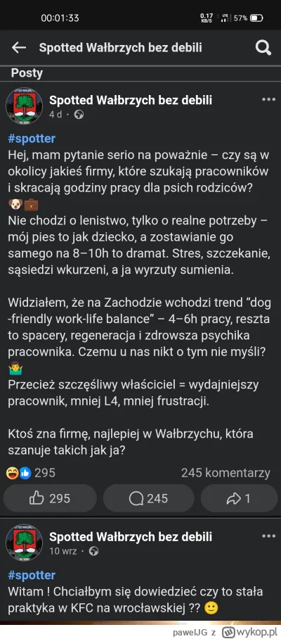 pawelJG - #heheszki #psiarze
A wy macie skrócony czas pracy ze względu na #psiecko?