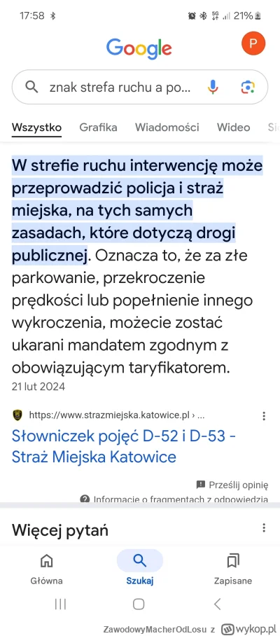 ZawodowyMacherOdLosu - Wykopki chyba nie wiedzą co to strefa ruchu.