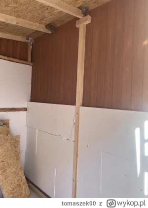 tomaszek00 - Robie sobie warsztacik - konstrukcja drewniana. Co dac na sciany? Plyty ...